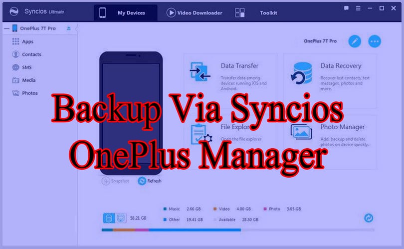 Как сделать backup oneplus 7 pro