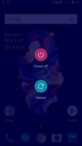 Reboot Oneplus 7t