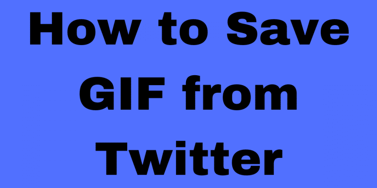 How to Save GIF from Twitter