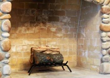 How to install stone veneer on fireplace?