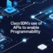 The use of APIs by Cisco SDN to facilitate programmability